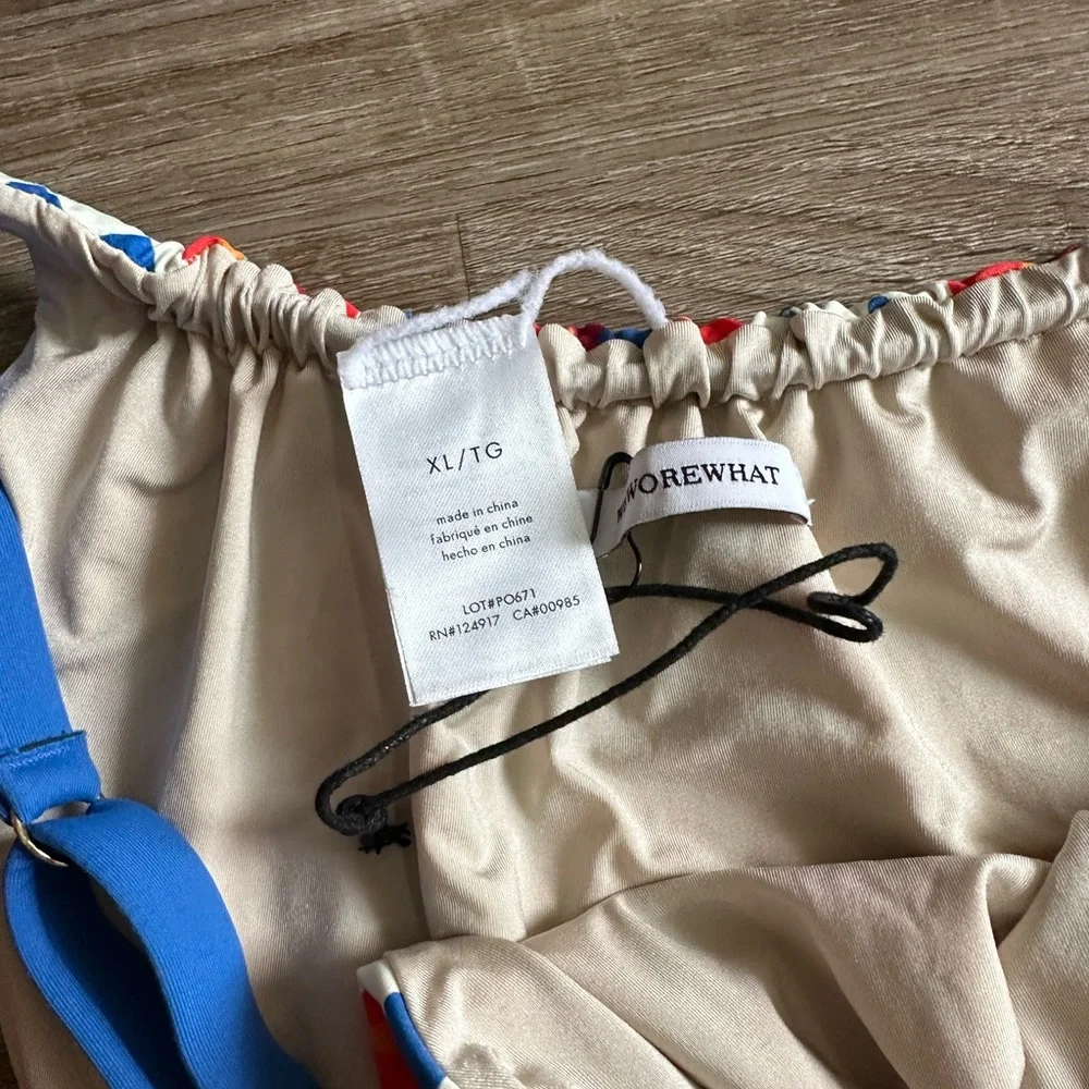 WeWoreWhat Riviera Mosaic Print Underwire Adjustable Bikini‎